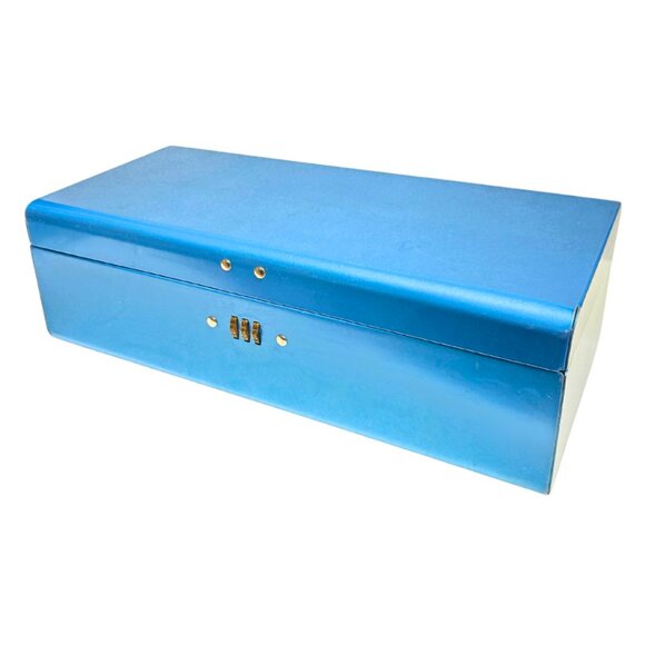 Vintage Durham Policy Box Metal New York Life Box Combination Lock 3.5x5.5x11.5 - Picture 6 of 6